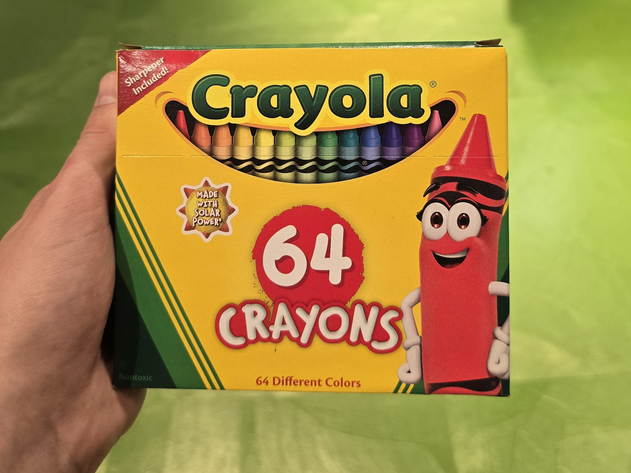 Front of a 2026 Crayola box
