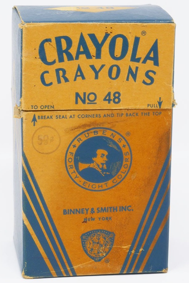Image of early Crayola Crayon boxes