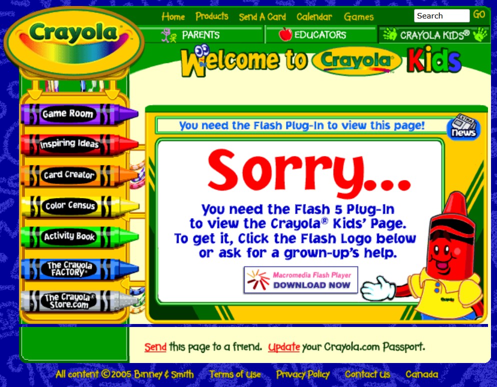 Crayola crayon boxes from 1988 and 1990.