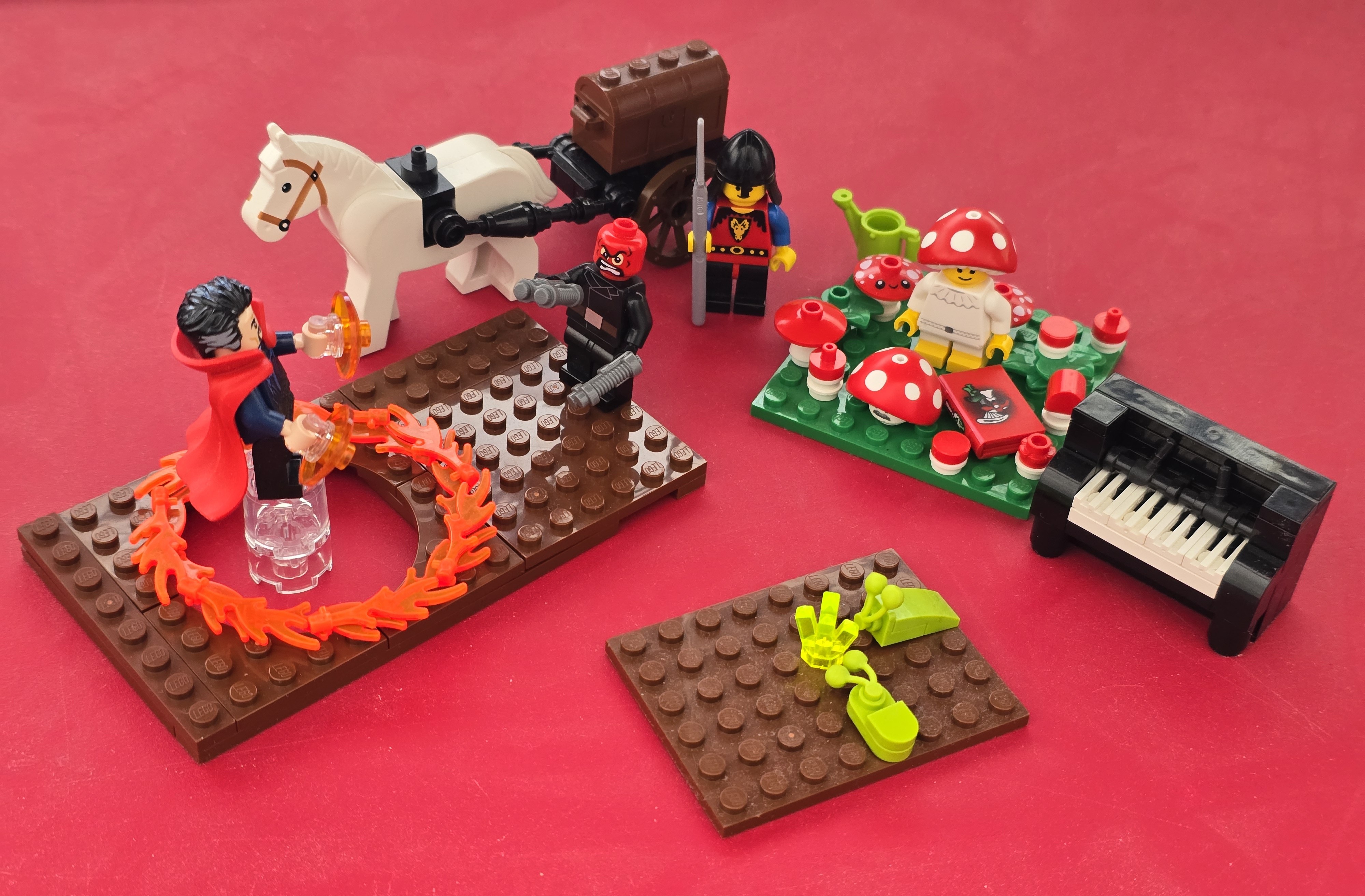 A few lego creations that aren't making any progress.