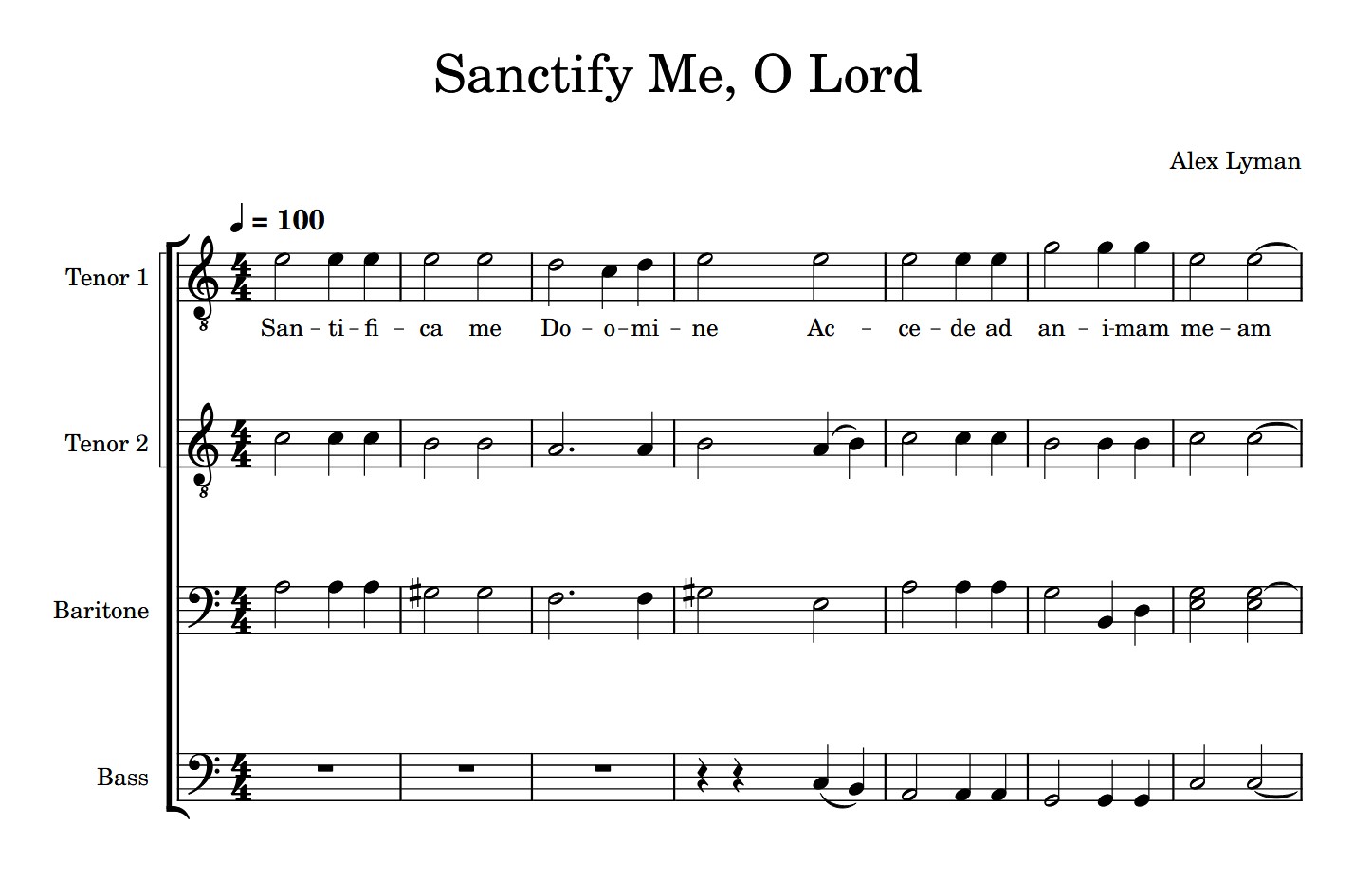 Sheet Music for my unfinished song