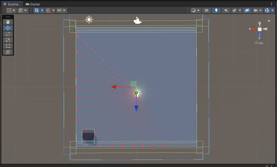 Diagram of the basic Reinforcement Learning environment, with the agent's observations visible.