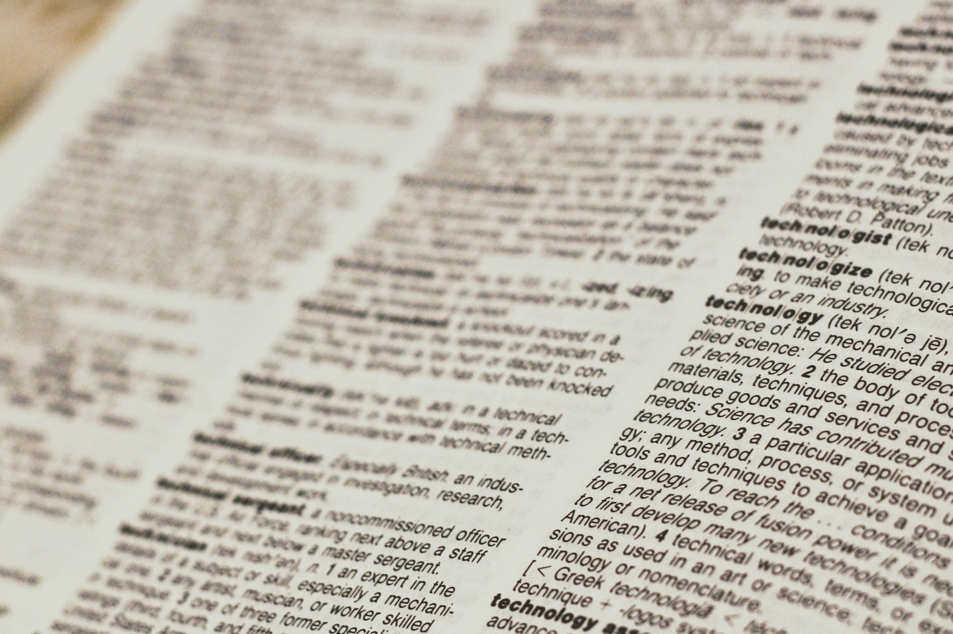 Picture of an old dictionary.