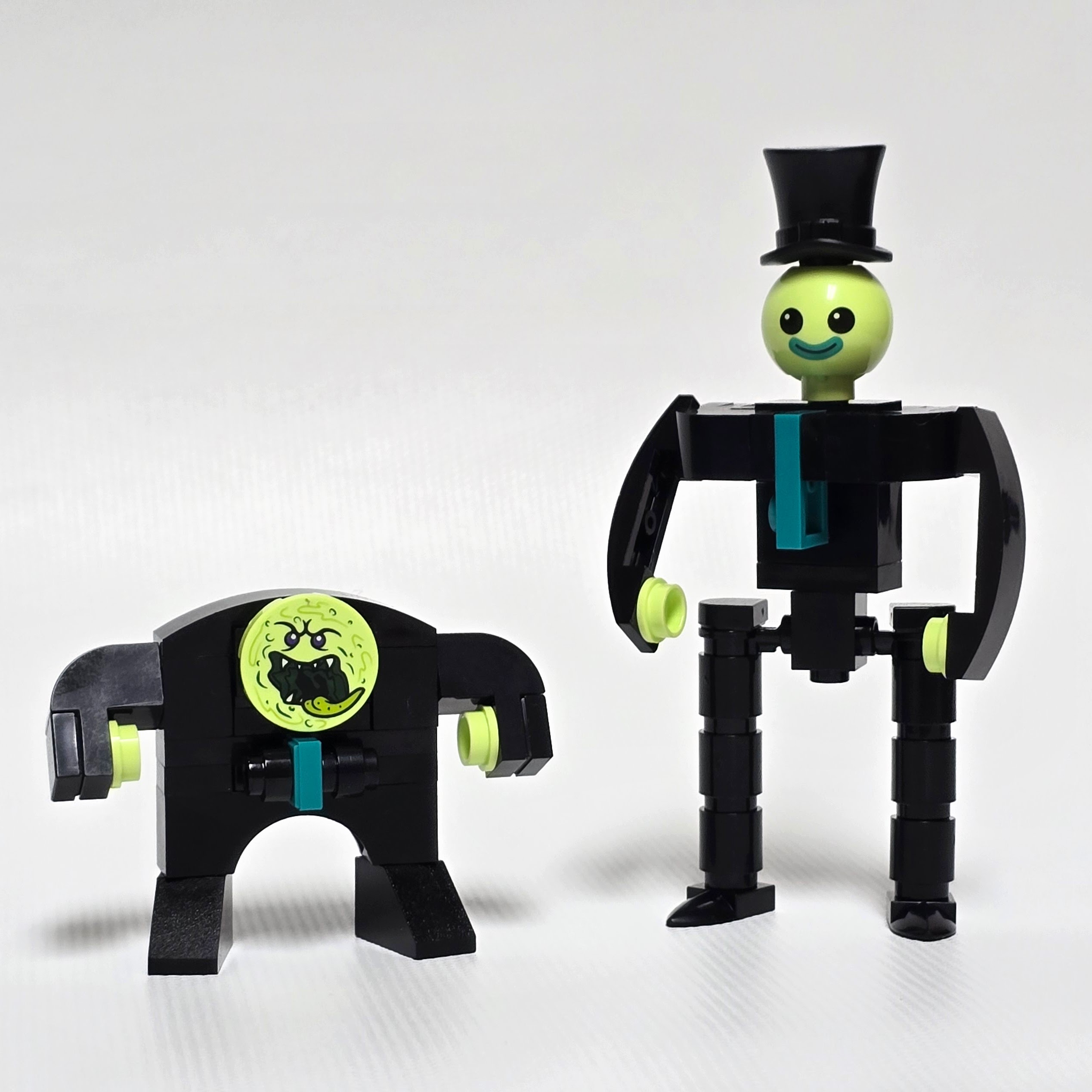 Two Lego gentelman ghosts, created by Alex Lyman