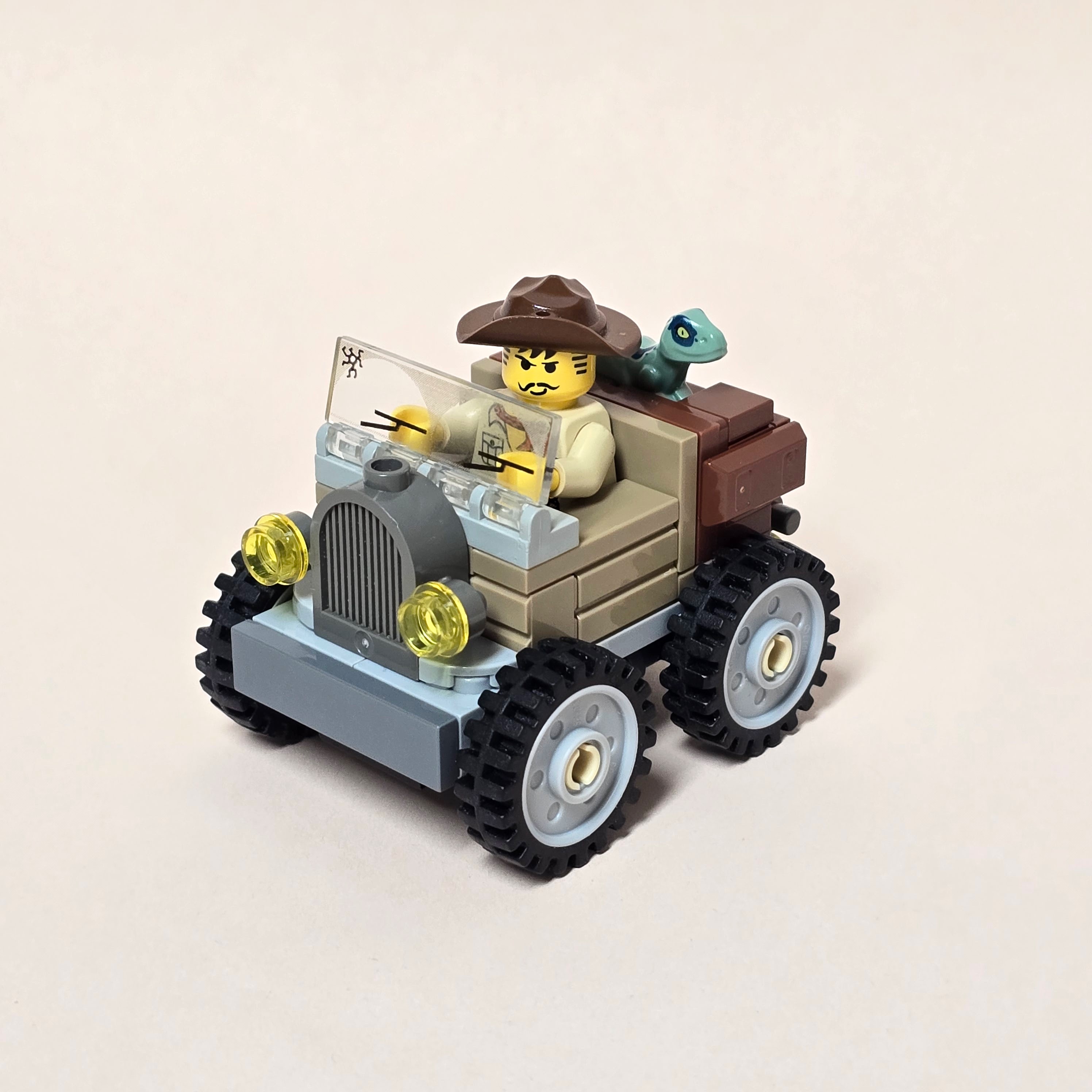 Lego Johnny Thunder Mini Jeep, created by Alex Lyman