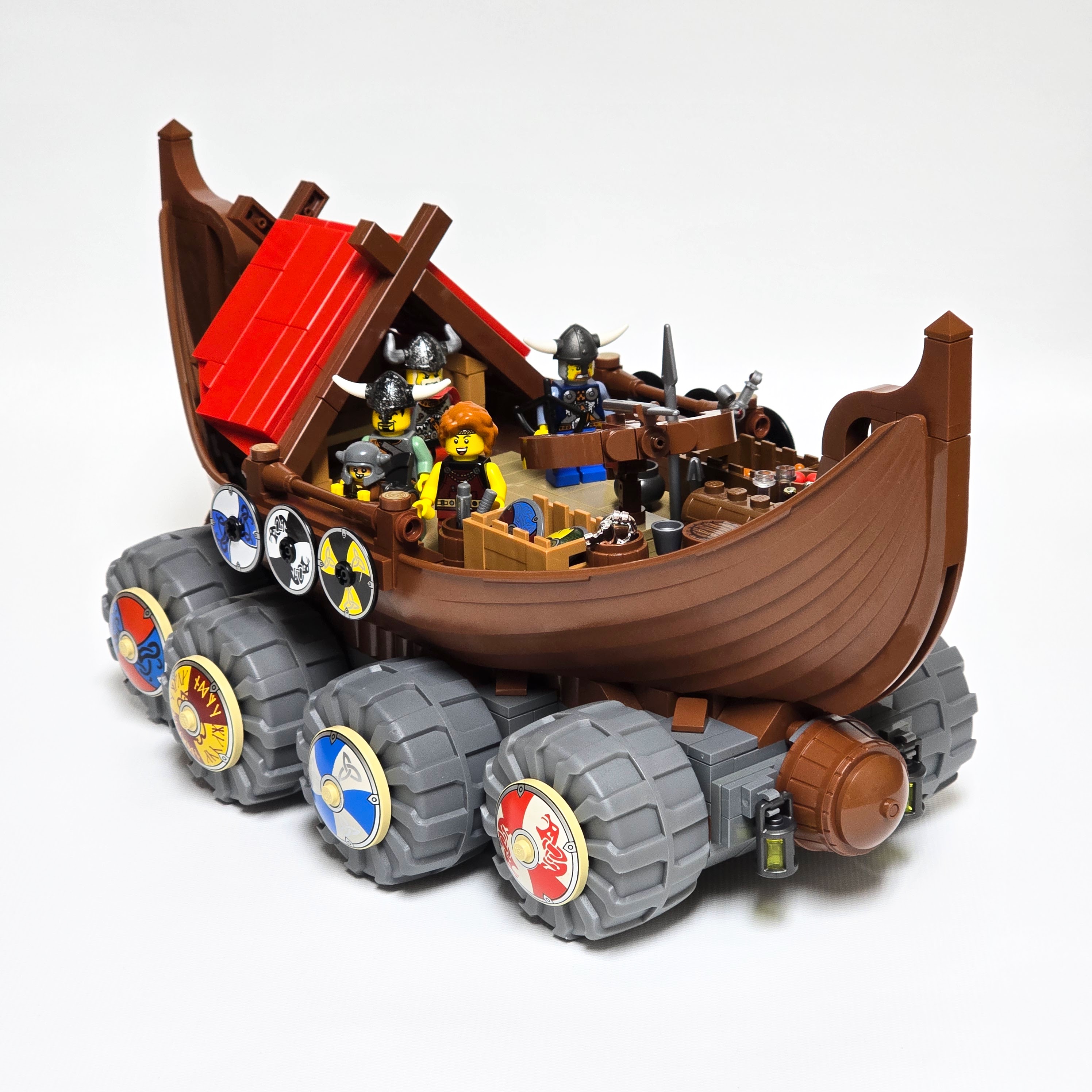 Lego land Viking ship, created by Alex Lyman