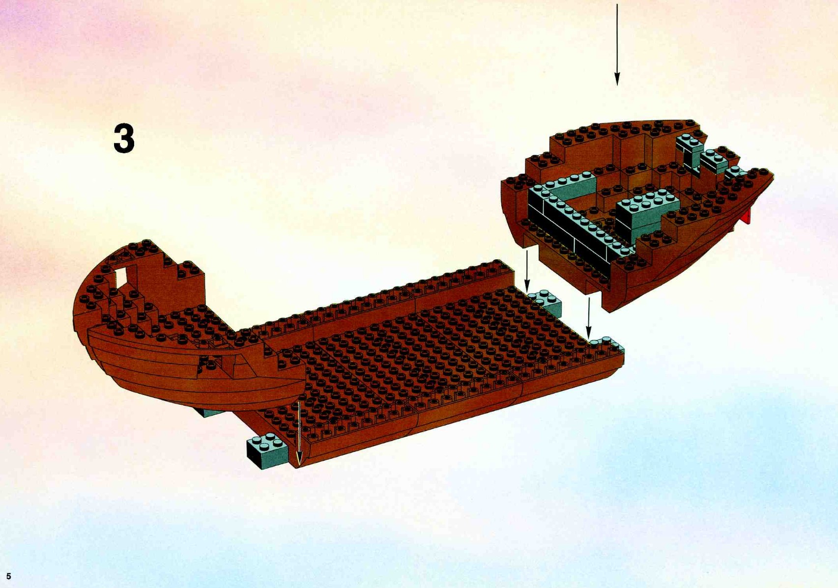 Lego Black Seas Barracuda hull 