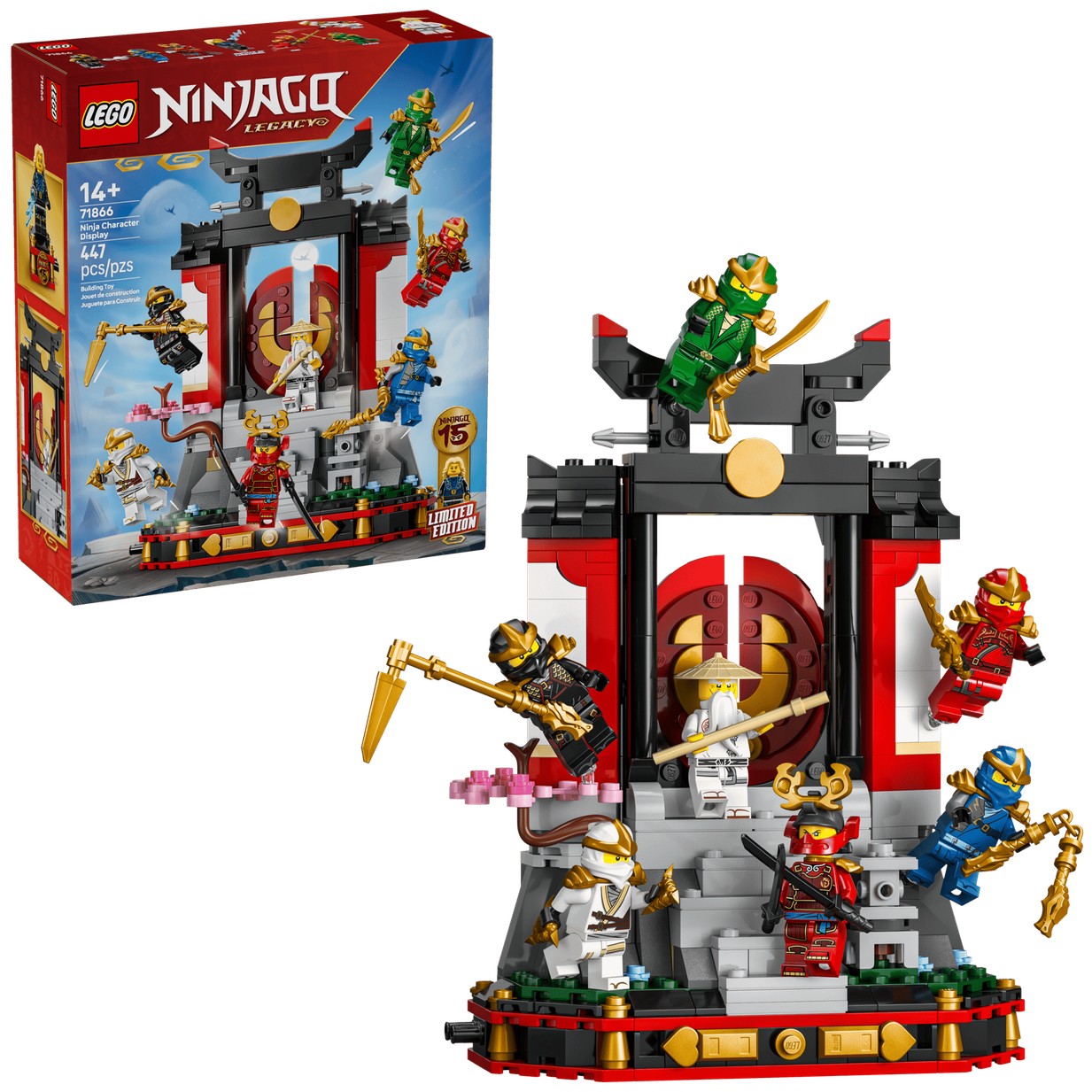 Lego Ninja Character Display 15th Anniversary