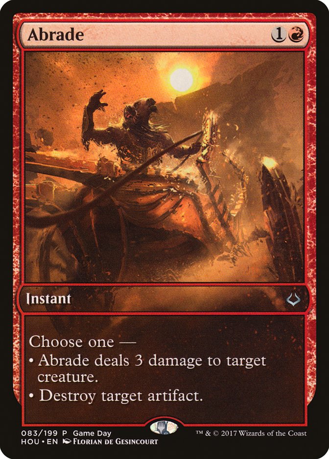 The Magic: the Gathering card Abrade