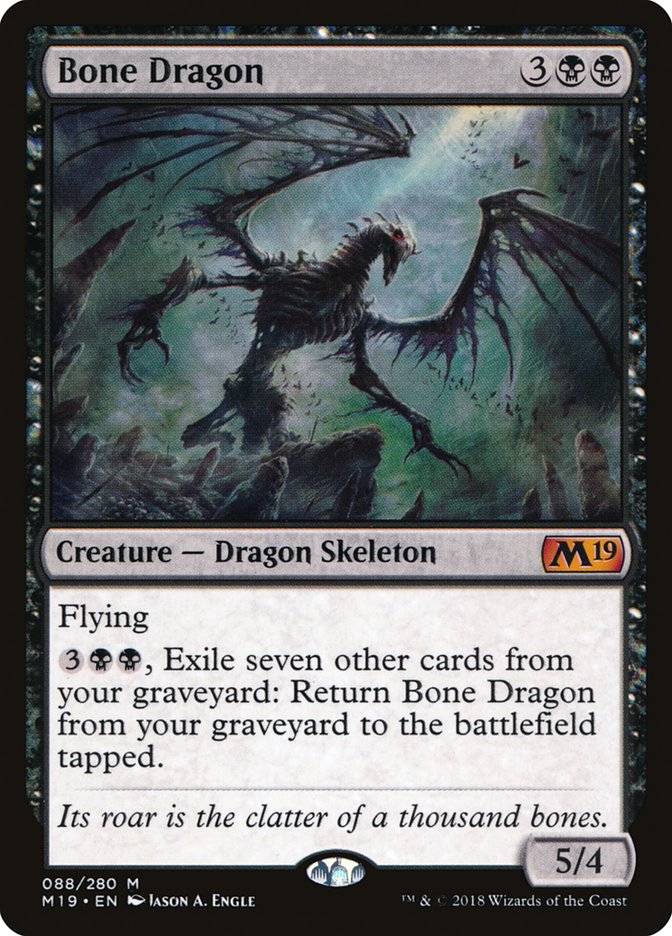 The Magic: the Gathering card Bone Dragon