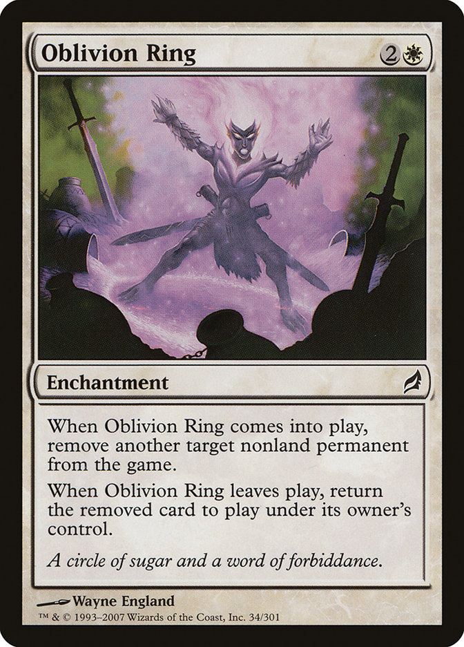 The Magic: the Gathering card Oblivion Ring