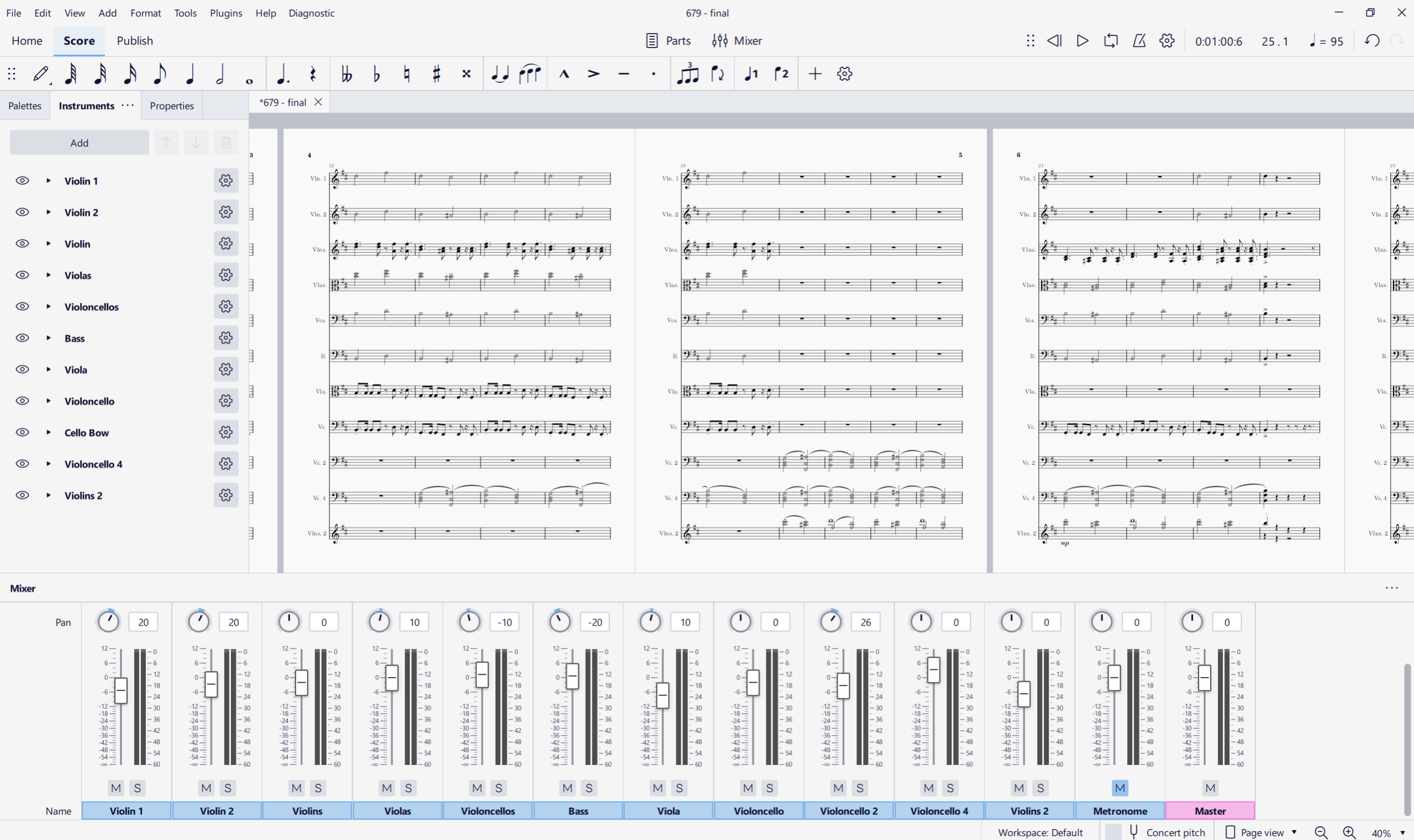 Score of my arrangement in MuseScore 4