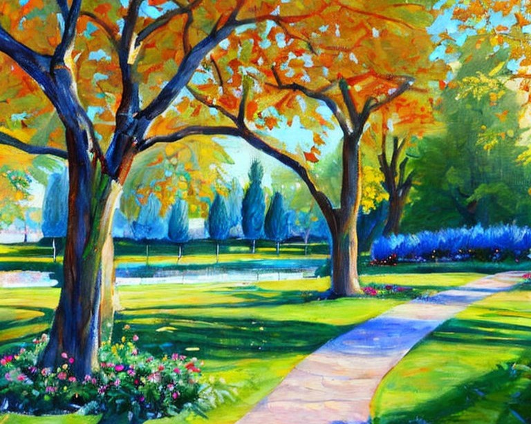 A beautiful day at the park.