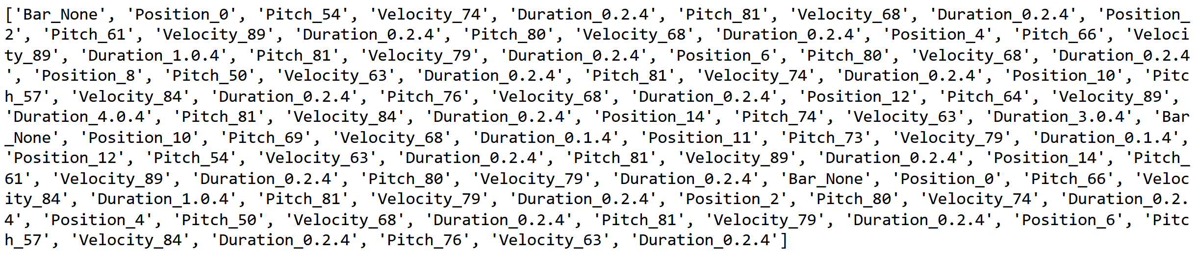 REMI tokenization of Yiruma's river runs through you.